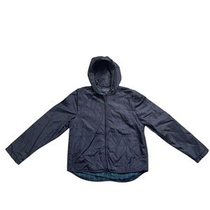 Ralph Lauren Y2K convertible hooded jacket women’s small black plaid lined